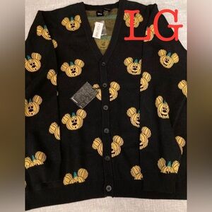 LG Cakeworthy Mickey Pumpkin Adult Cardigan